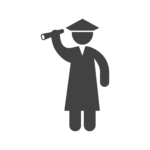 Graduation cap icon for student success