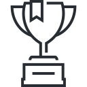 Trophy symbol representing achievement
